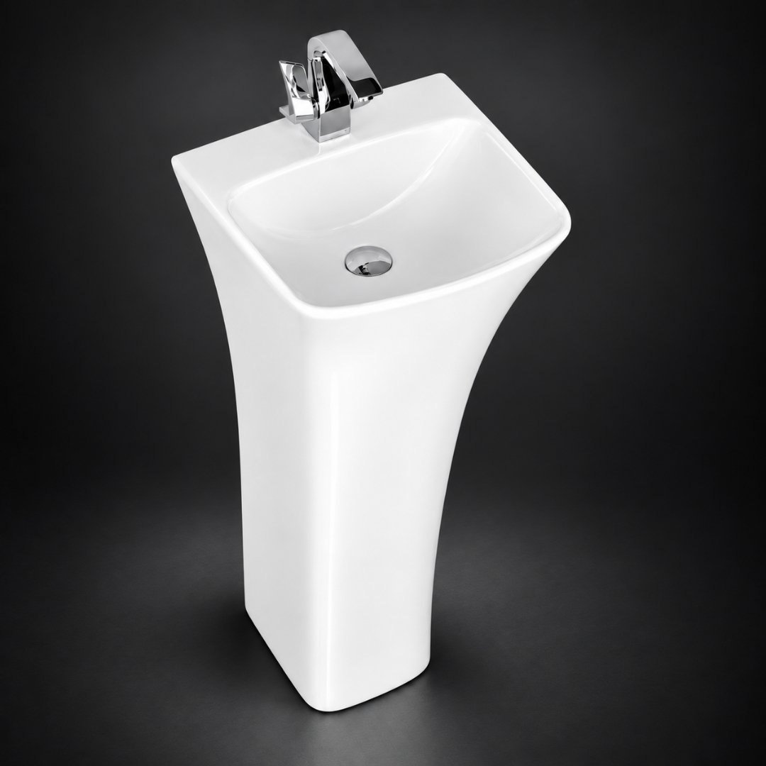 ACME White One Piece Basin Wash Basin - My Home Studio
